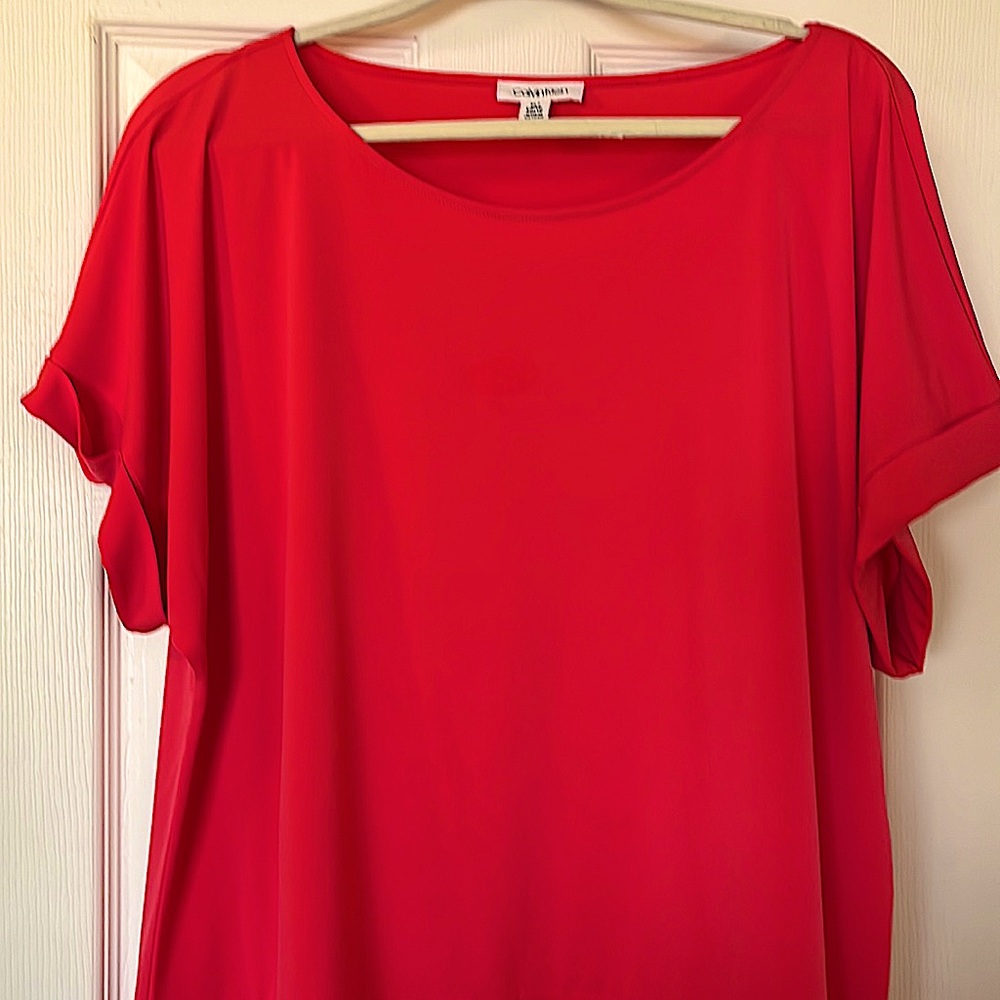 Slinky Pink CALVIN KLEIN Blouse, XL